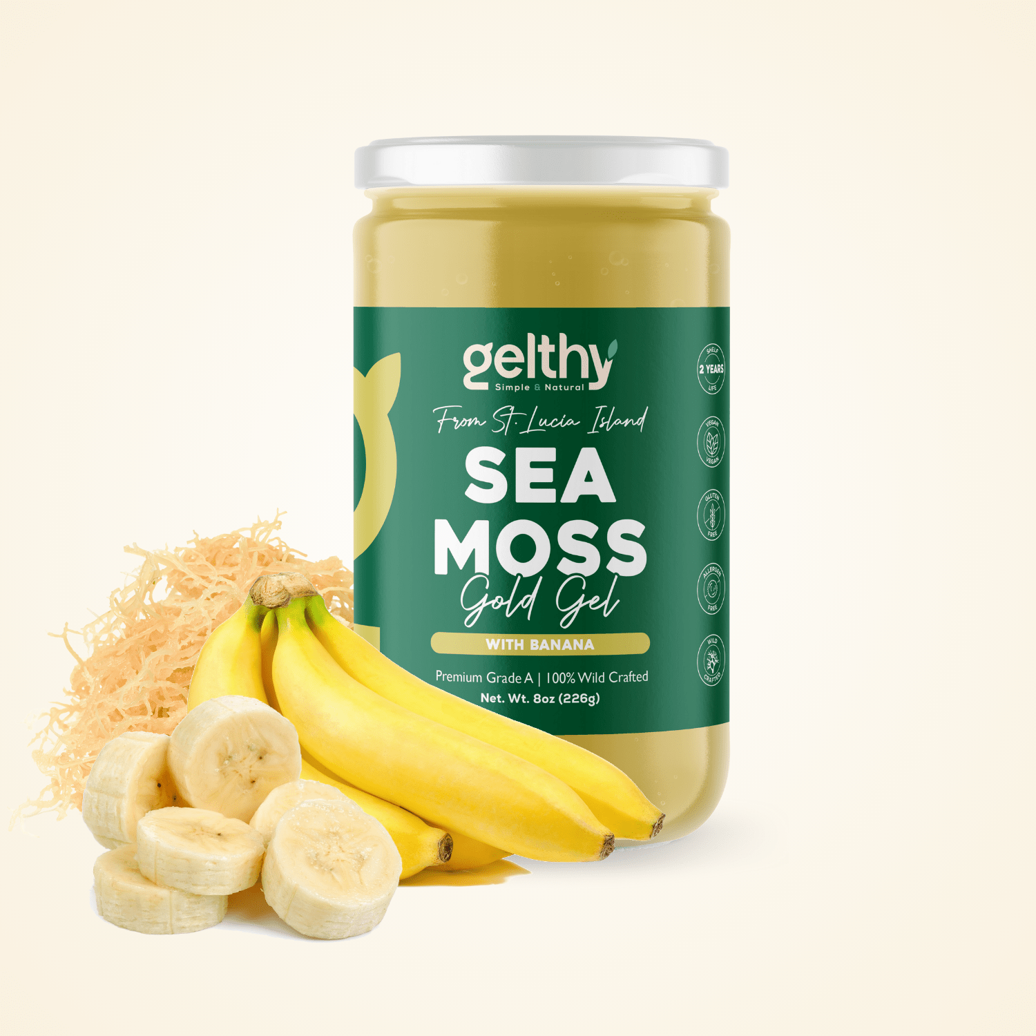 Organic Sea Moss Gel with Banana
