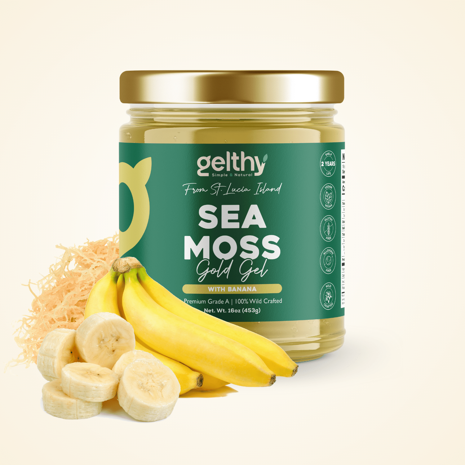 Organic Sea Moss Gel with Banana