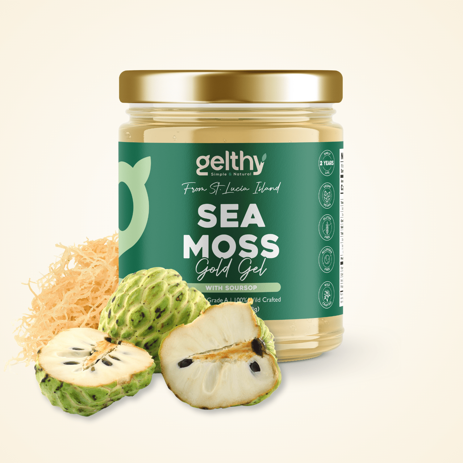Organic Sea Moss Gel with Soursop