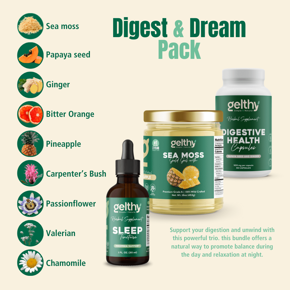Sea Moss Gel Digest & Dream Pack