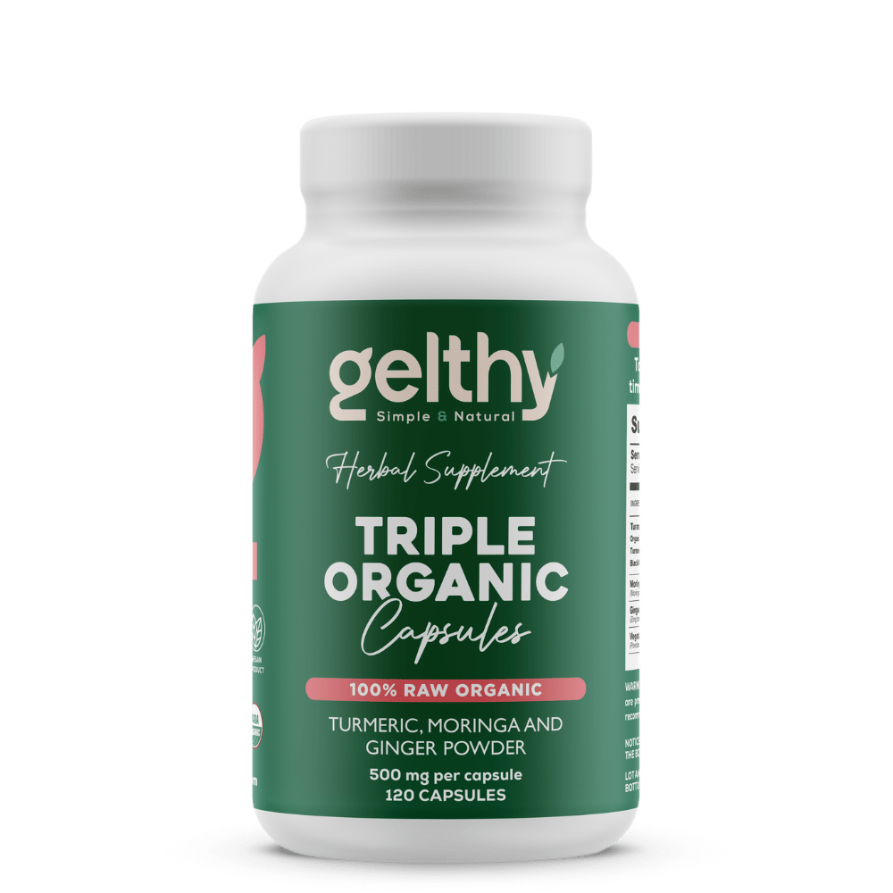 Triple Organic - 100% Raw Turmeric Moringa & Ginger